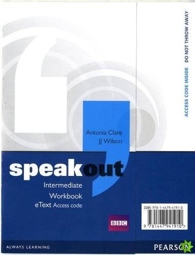 Speakout Intermediate Workbook eText Access Card