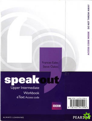 Speakout Upper Intermediate Workbook eText Access Card