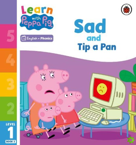 Learn with Peppa Phonics Level 1 Book 2  Sad and Tip a Pan (Phonics Reader)