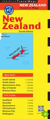 New Zealand Travel Map Fourth Edition