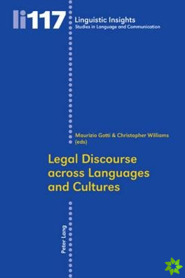 Legal Discourse across Languages and Cultures