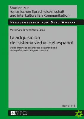 Adquisicion del Sistema Verbal del Espanol