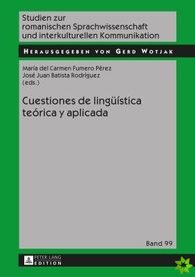 Cuestiones de Lingueistica Teorica Y Aplicada