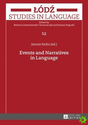 Events and Narratives in Language