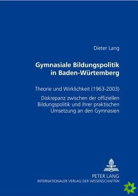 Gymnasiale Bildungspolitik in Baden-Wuerttemberg
