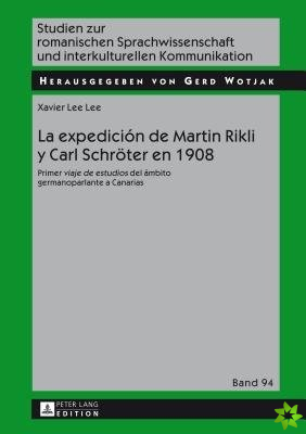 La expedicion de Martin Rikli y Carl Schroeter en 1908
