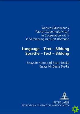 Language - Text - Bildung Sprache - Text - Bildung