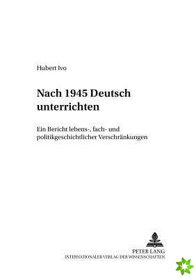 Nach 1945 Deutsch Unterrichten