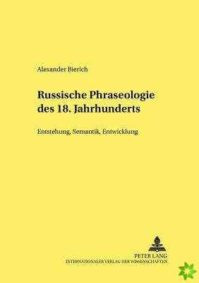 Russische Phraseologie Des 18. Jahrhunderts