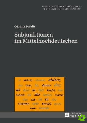 Subjunktionen Im Mittelhochdeutschen