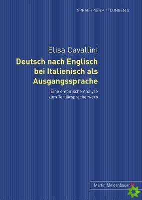 Deutsch Nach Englisch Bei Italienisch ALS Ausgangssprache