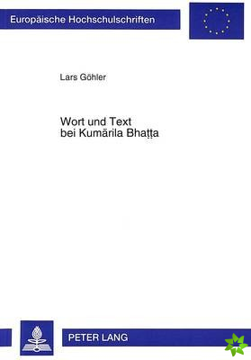 Wort und Text bei Kumarila Bhatta