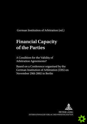 Financial Capacity of the Parties
