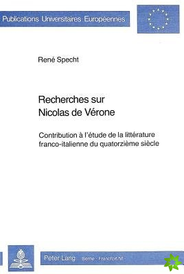 Recherches sur Nicolas de Verone