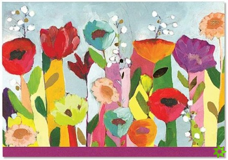 NOTE CARD BRILLIANT FLORAL