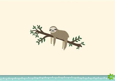 NOTE CARD SLOTH