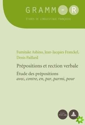 Prepositions Et Rection Verbale