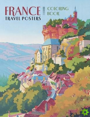 France Travel Posters Colouring Book