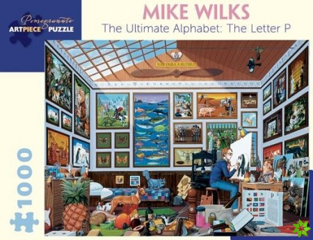 Mike Wilks the Ultimate Alphabet the Letter P 1000-Piece Jigsaw Puzzle
