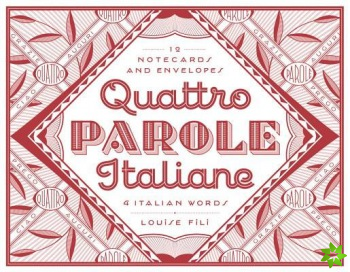Quattro Parole Italiane Notecards