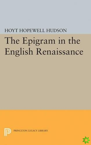Epigram in the English Renaissance