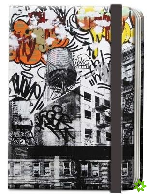 Street Notes-New York Artwork by Avone (Large Hardcover Journal)