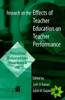 Research on the Effects of Teacher Education on Teacher Performance