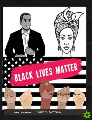 Black lives matter adult coloring