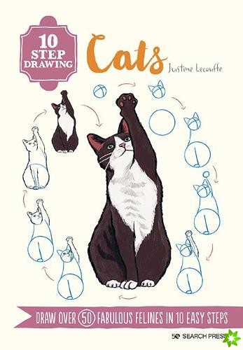 10 Step Drawing: Cats