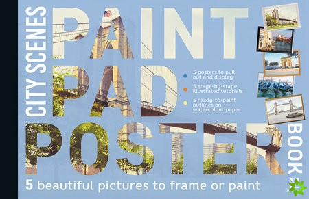 Paint Pad Poster Book: City Scenes