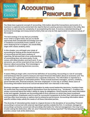 Accounting Principles 1 (Speedy Study Guides)