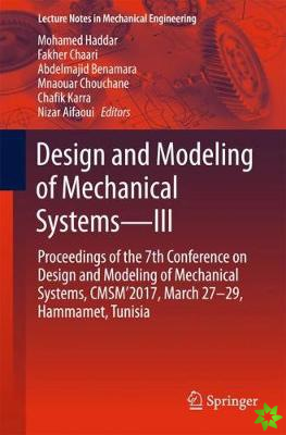 Design and Modeling of Mechanical SystemsIII