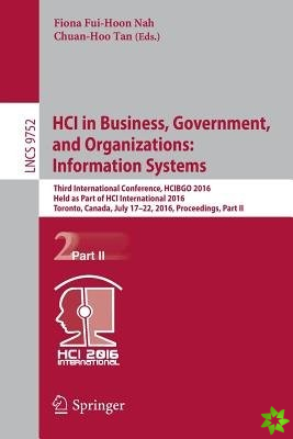 HCI in Business, Government, and Organizations: Information Systems