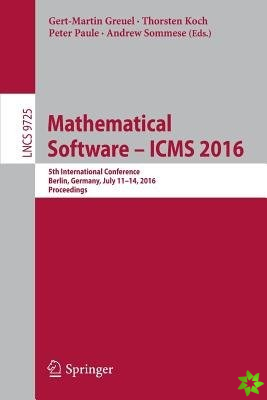 Mathematical Software  ICMS 2016