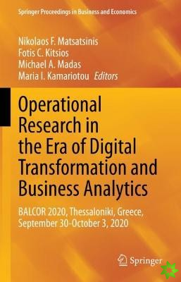 Operational Research in the Era of Digital Transformation and Business Analytics