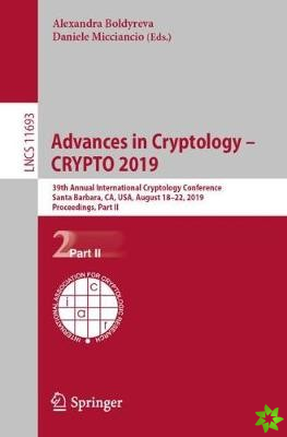 Advances in Cryptology  CRYPTO 2019