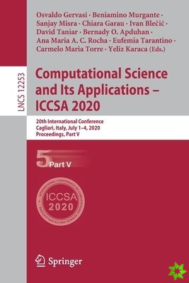 Computational Science and Its Applications  ICCSA 2020