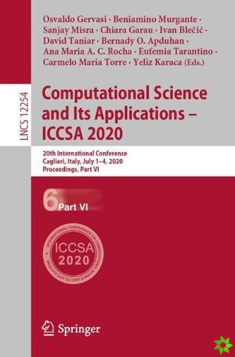 Computational Science and Its Applications  ICCSA 2020