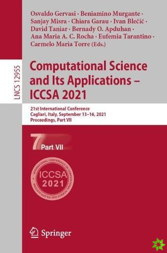 Computational Science and Its Applications  ICCSA 2021