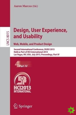 Design, User Experience, and Usability: Web, Mobile, and Product Design