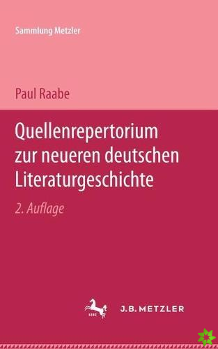Quellenrepertorium zur neueren deutschen Literaturgeschichte