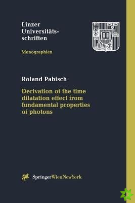 Derivation of the time dilatation effect from fundamental properties of photons