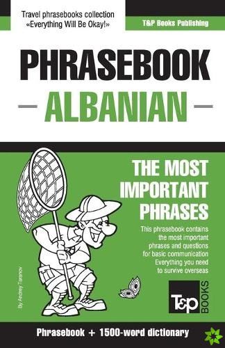 English-Albanian phrasebook and 1500-word dictionary