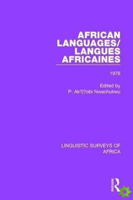 African Languages/Langues Africaines