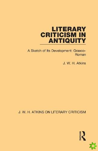 Literary Criticism in Antiquity