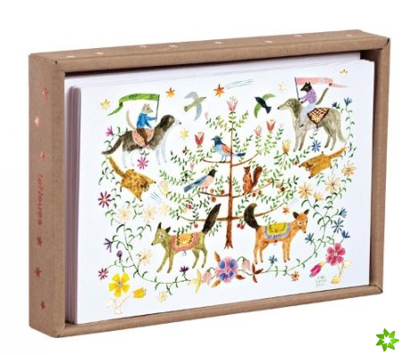 Let's Go to Wonderland Luxe Foil Notecard Box