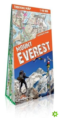 terraQuest Trekking Map Mount Everest