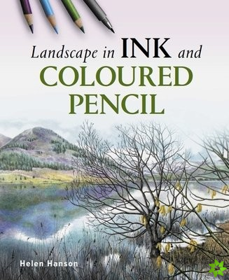 Landscape in Ink and Coloured Pencil