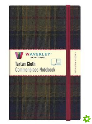 Kinloch Anderson: Waverley Scotland Genuine Tartan Cloth Commonplace Notebook