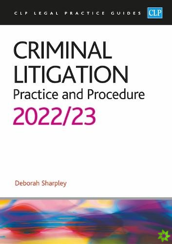 Criminal Litigation: 2022/2023